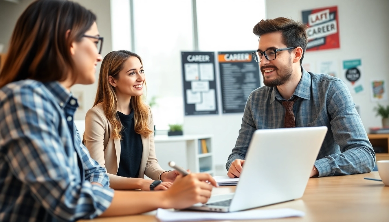 Learn how to find my perfect career path with expert guidance in a motivating office setting.
