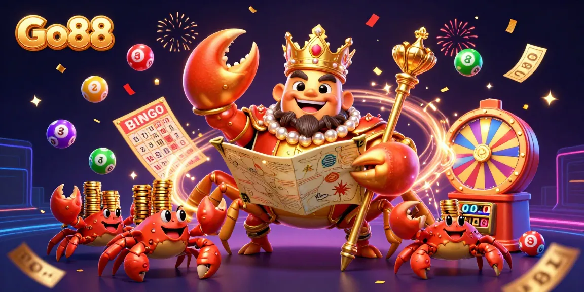 Go88 players indulge in exciting lottery and casino gameplay amid colorful dynamics and vibrant celebrations.