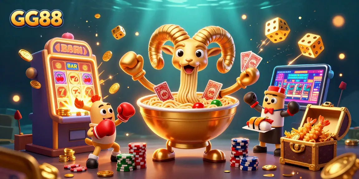 Enjoy thrilling GG88 gaming experience with colorful slot machines and vibrant characters.