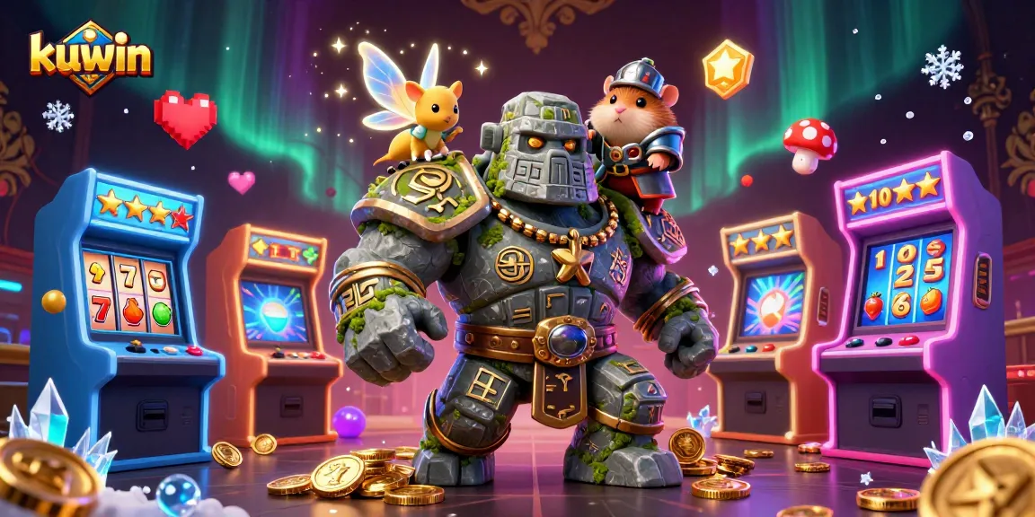 Kuwin brings excitement to players with vibrant slots and magical characters in this immersive casino scene.