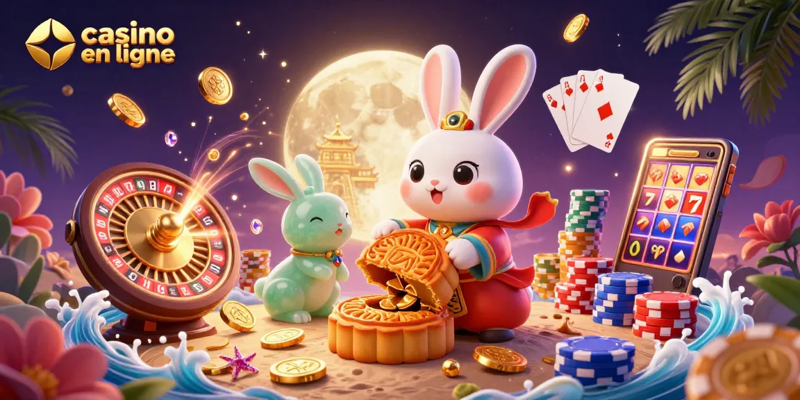 Illustrez l'univers des jeux avec un casino en ligne captivant et ludique, remplissant de détails.