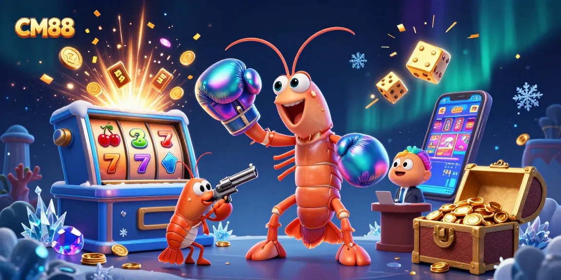 Experience excitement at CM88 with vibrant 3D casino characters amidst dynamic jackpot action.