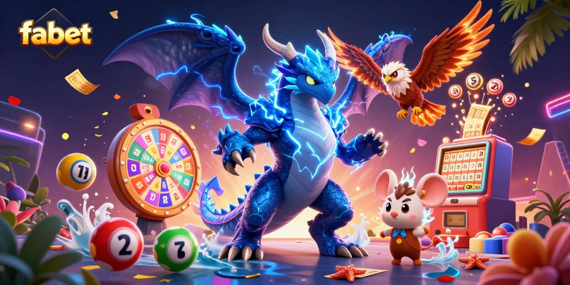 Experience dynamic gaming with fabet featuring thrilling dragons, glowing hawks, and exciting lottery action.